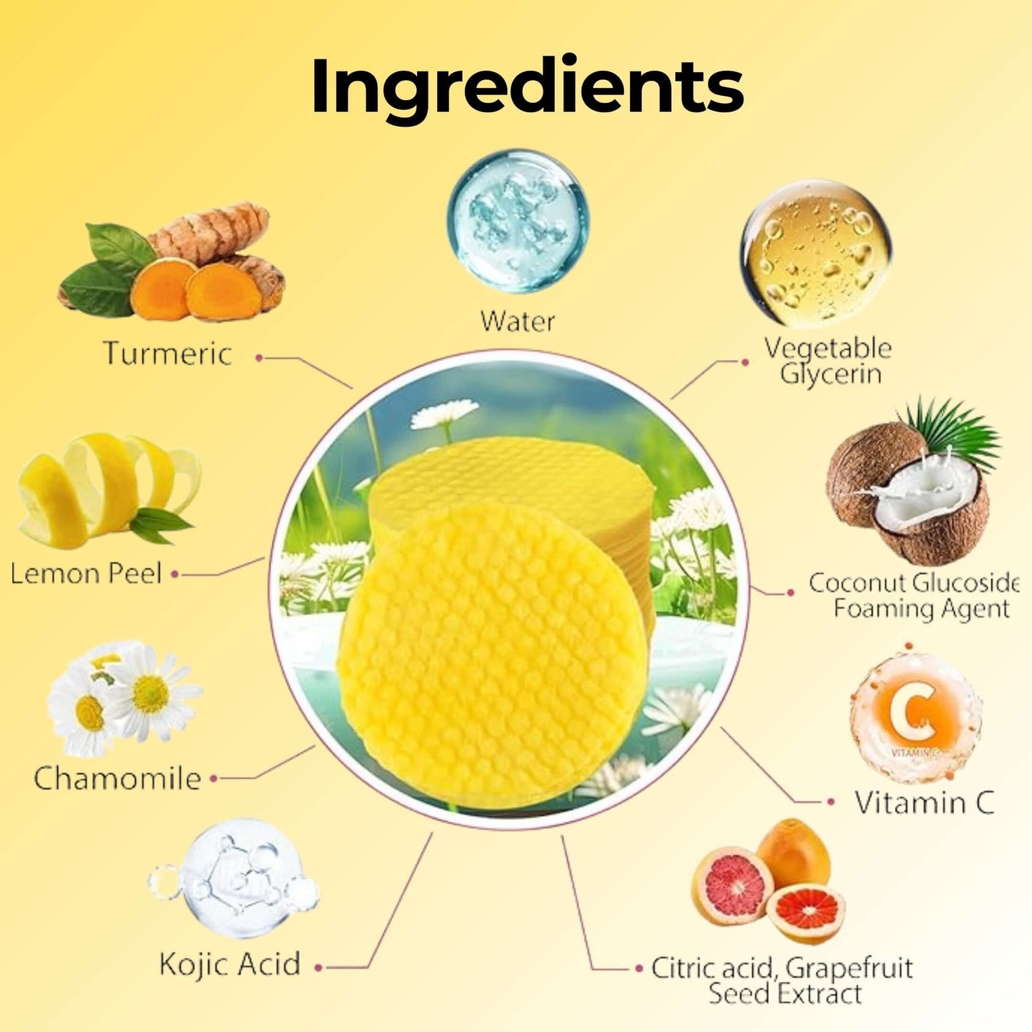 Yapidra Brightening Cleansing Pads with Kojic Acid & Turmeric – Fades Dark Spots
