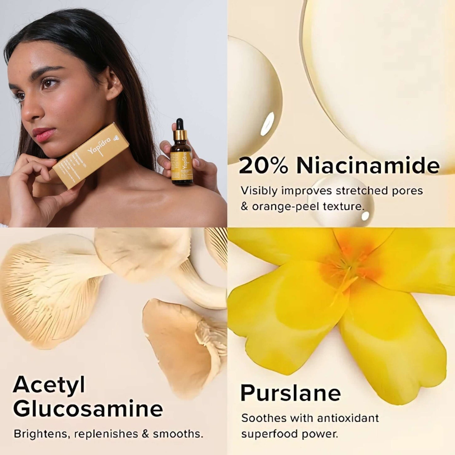 Yapidra Niacinamide Pore-Refining Serum – Controls Oil & Reduces Acne Scars