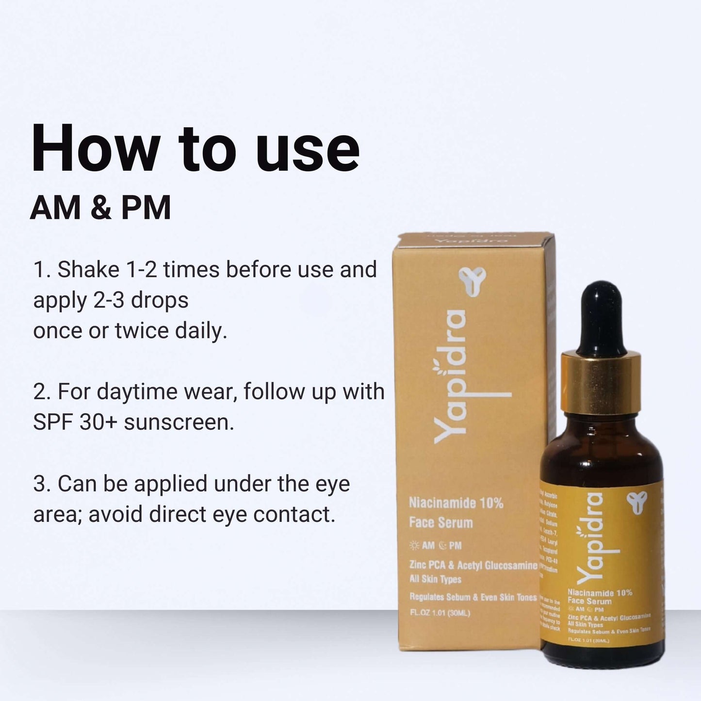 Yapidra Niacinamide Pore-Refining Serum – Controls Oil & Reduces Acne Scars