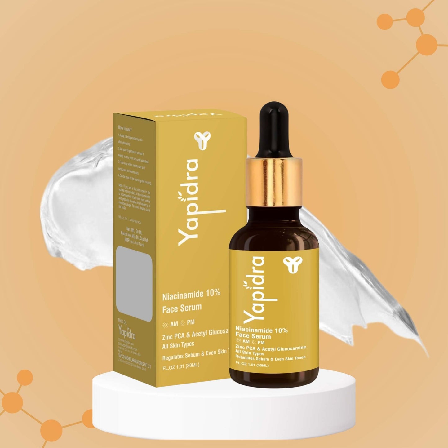 Yapidra Niacinamide Pore-Refining Serum – Controls Oil & Reduces Acne Scars