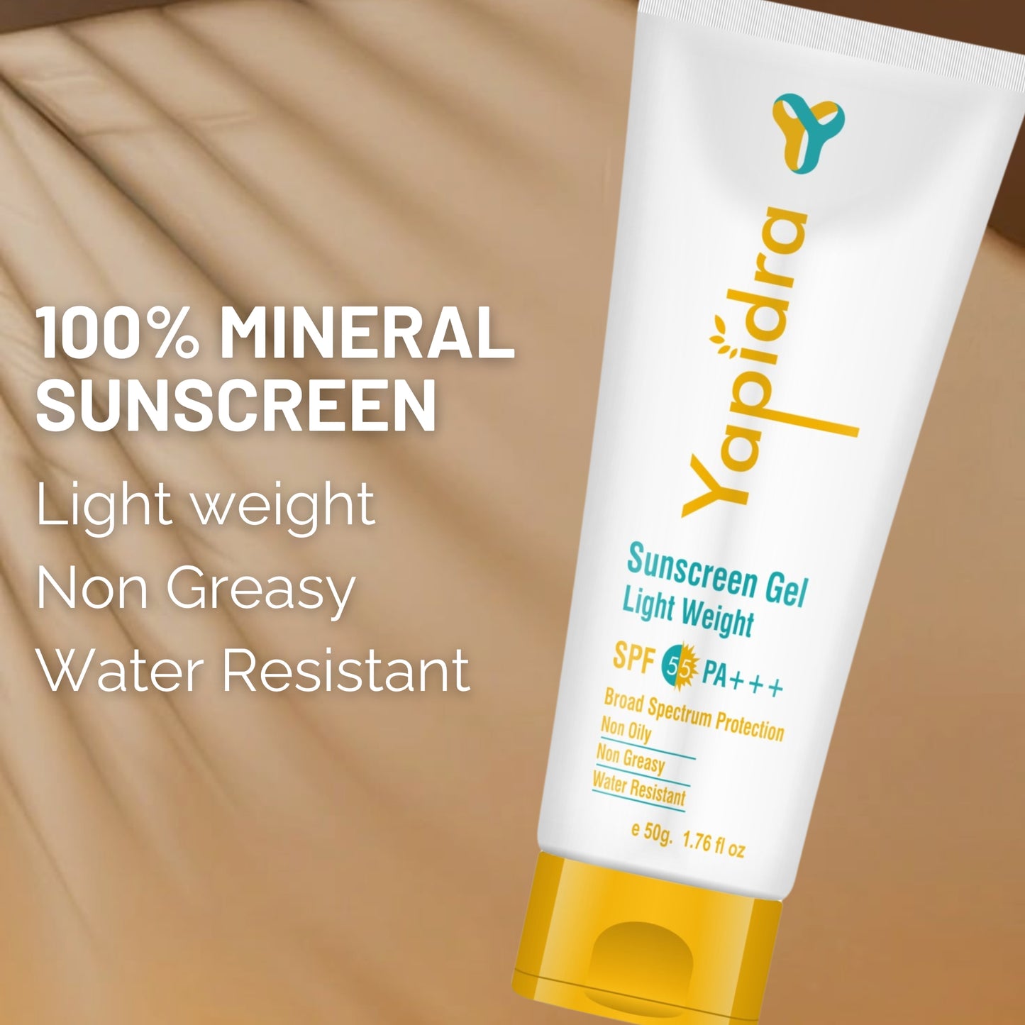 Yapidra Sunscreen Gel SPF 50 PA+++ | Lightweight & Non-Greasy