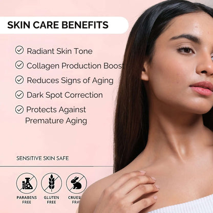 Yapidra Vitamin C 16% Face Serum with Vitamin E & Ferulic Acid | Skin Brightening & Antioxidant Boost | 30ml