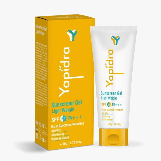 Yapidra Sunscreen Gel SPF 50 PA+++ | Lightweight & Non-Greasy