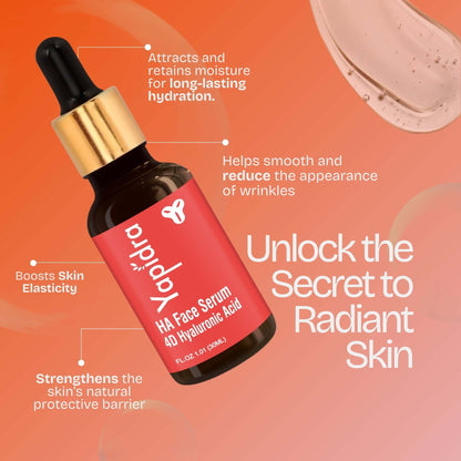 Yapidra Hydrating Hyaluronic Acid Serum – Plumps & Moisturizes Dehydrated Skin
