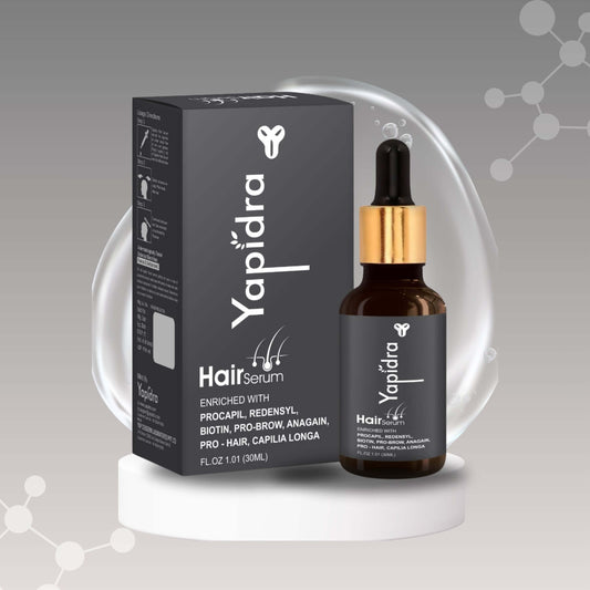 Yapidra Hair Serum for Hair Growth | Enriched with Redensyl, Procapil, Biotin, Anagain & Capilia Longa – 30ml